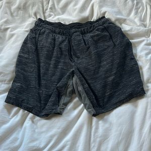 Size L men's lululemon running shorts